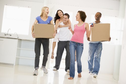 Van moving items safely with insurance protection