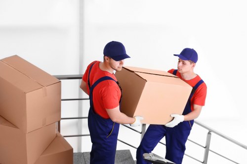 Packing boxes and moving materials for a Swiss Cottage home move