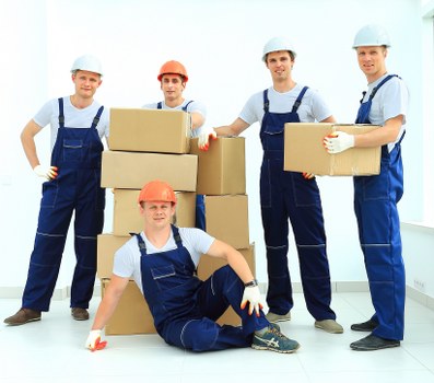 Removal van and moving equipment for a local Swiss Cottage relocation