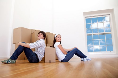 Local moving truck arranged for a flat move near Swiss Cottage