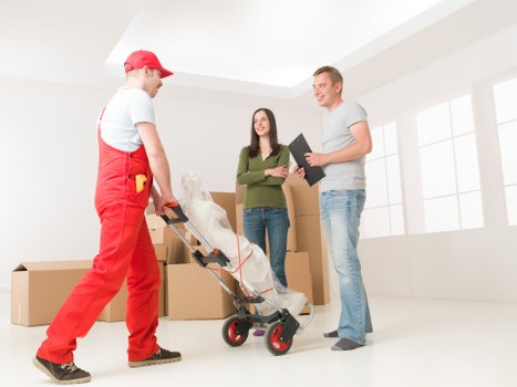 Planning and loading a piano removal in North West London