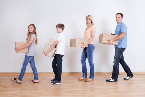 Checklist and packing materials for a house move in Swiss Cottage